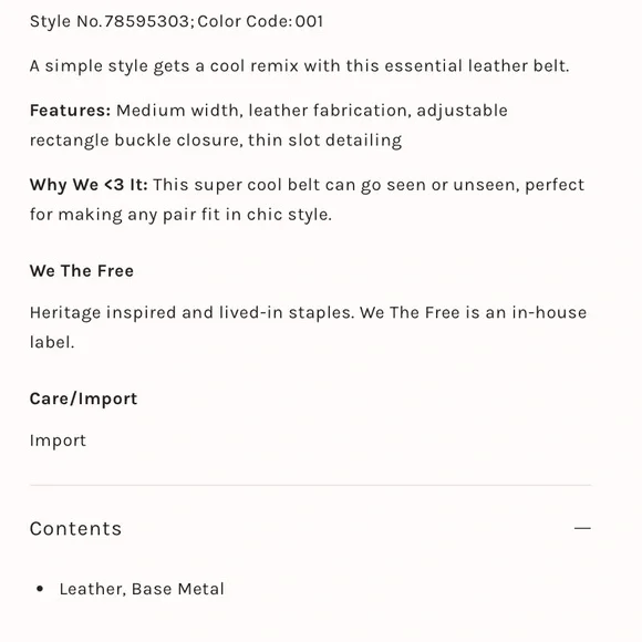 NWT Free People Jona Belt - Picture 7 of 8